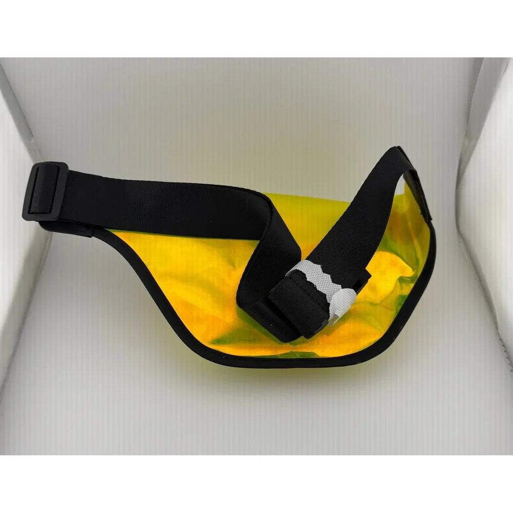 Lancome Red Star Cosmetic Vanity Case and Iridescent Yellow Fanny Pack Set